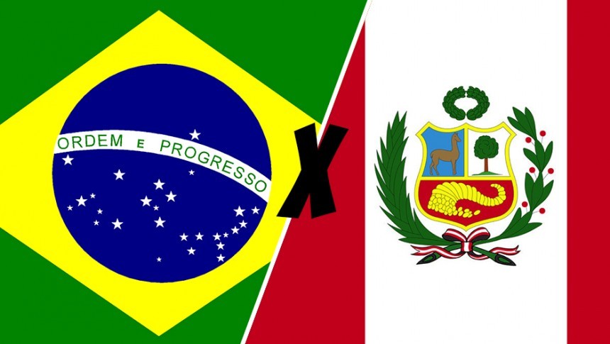 O primeiro jogo da história entre Brasil x Peru