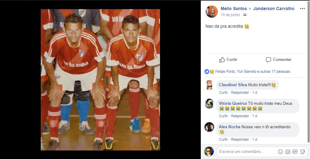 Sert&atilde;ozinho faz homenagem a Janderson morto em acidente de moto