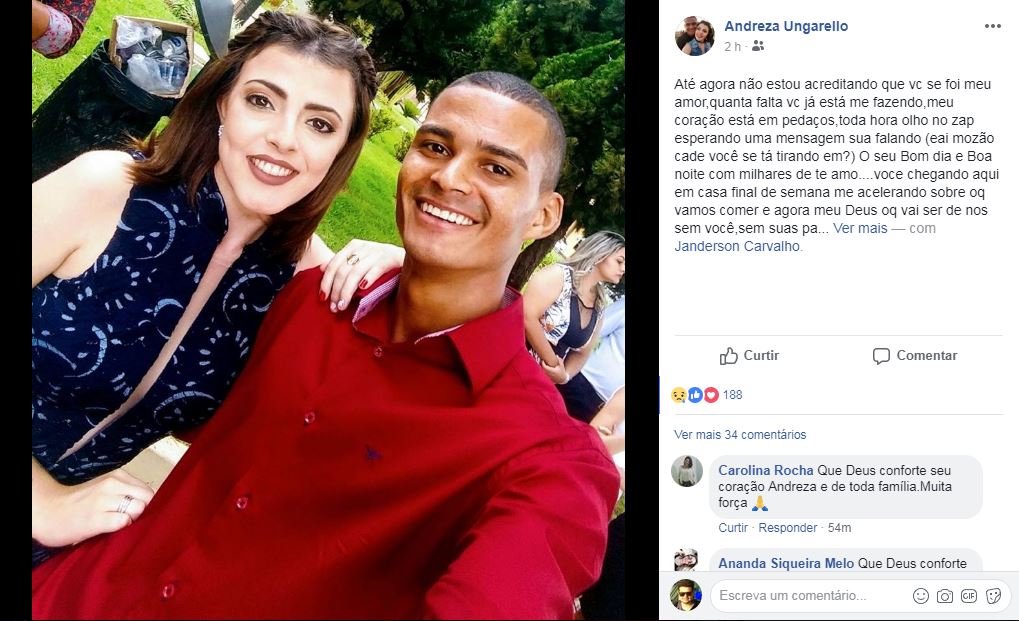 Sert&atilde;ozinho faz homenagem a Janderson morto em acidente de moto