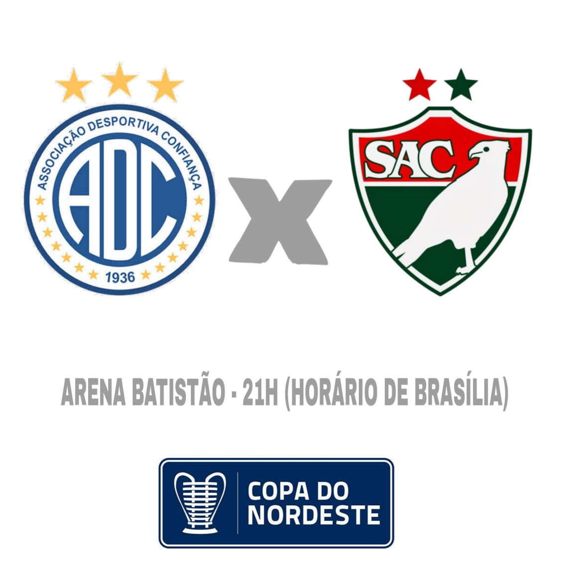 Confian&ccedil;a x Salgueiro &ndash; Primeiro confronto dos times na Copa do Nordeste