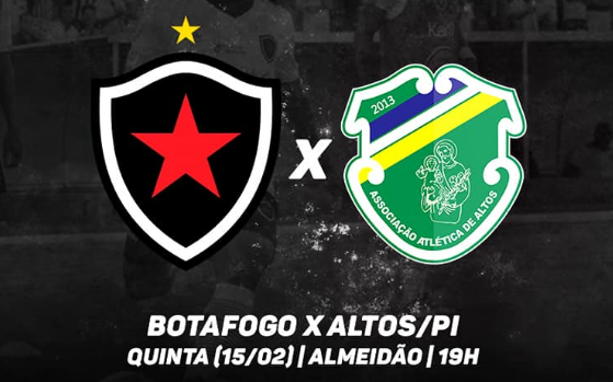 Botafogo-PB x Altos-PI – Times em situações opostas se enfrentam pela Copa do Nordeste