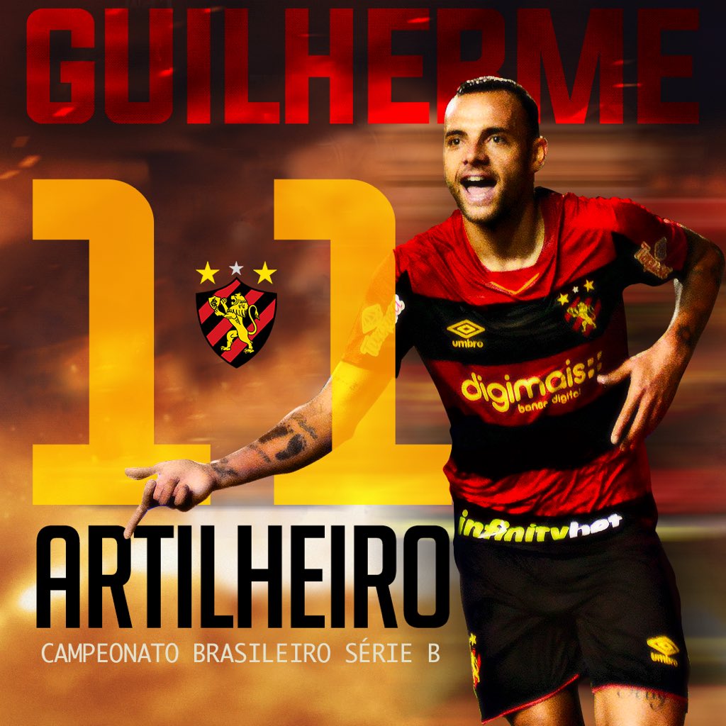 Guilherme, do Sport, termina como artilheiro da S&eacute;rie B 2019
