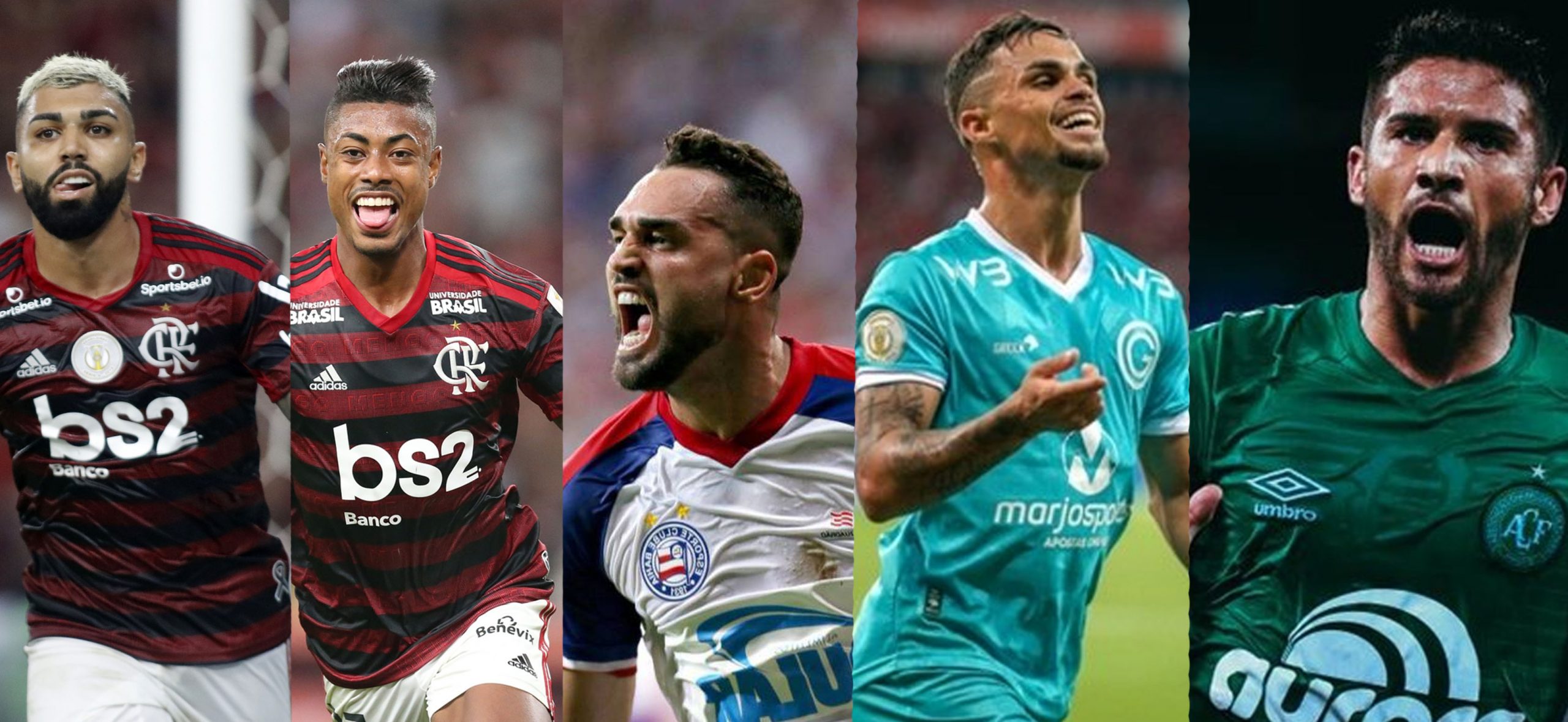 O Top 5 atacantes do Brasileirão 2019