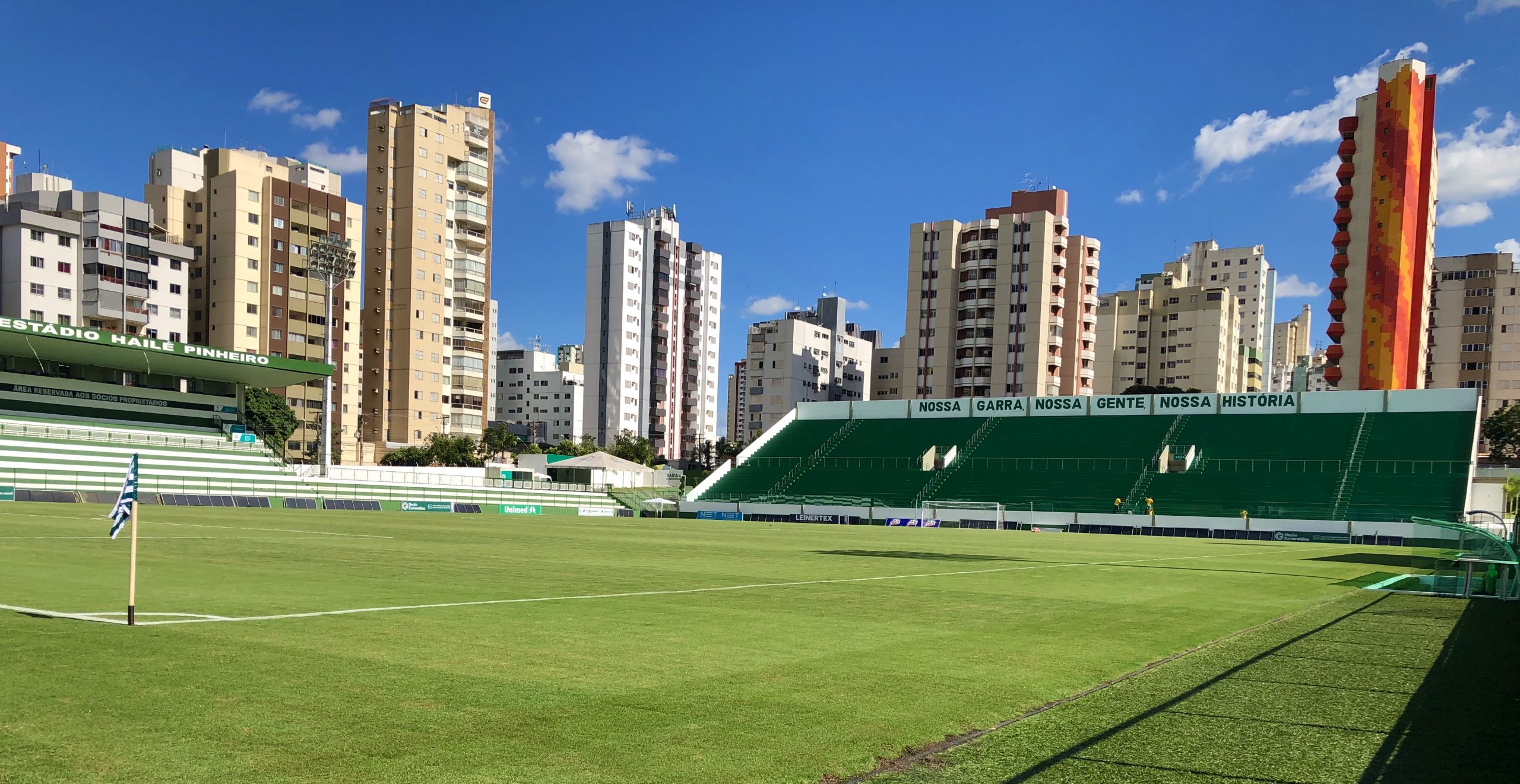 Goi&aacute;s retoma obras de amplia&ccedil;&atilde;o em seu est&aacute;dio