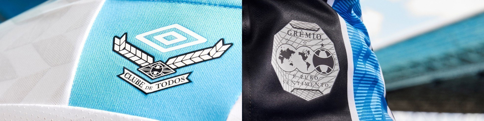 Grêmio lança novos uniformes com as duas camisas listradas