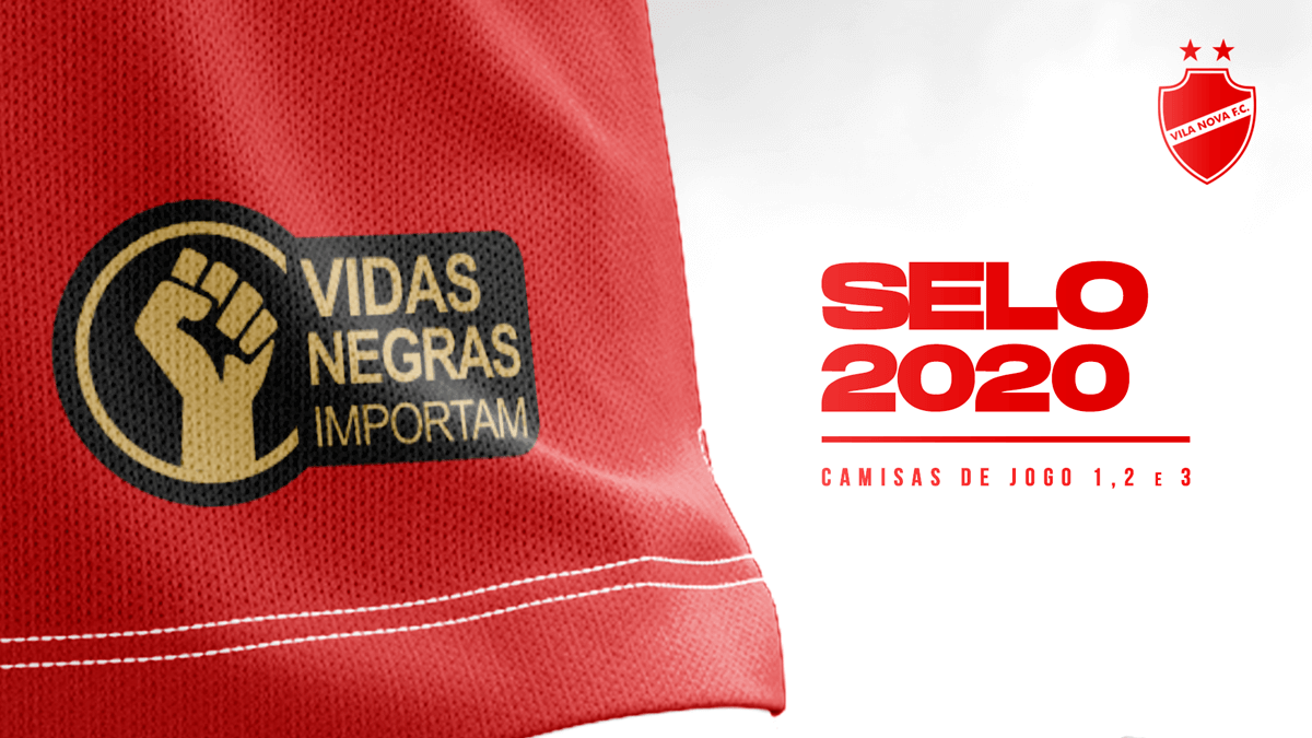 Vidas Negras Importam: Vila Nova estampa selo em camisas de jogo