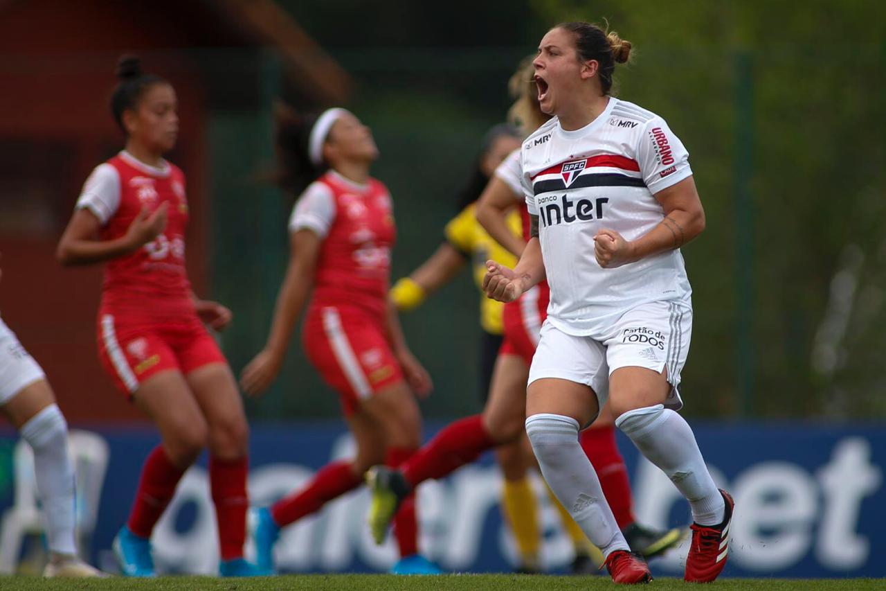 Com hat-trick de Glaucia, S&atilde;o Paulo vence Audax pelo BR Feminino