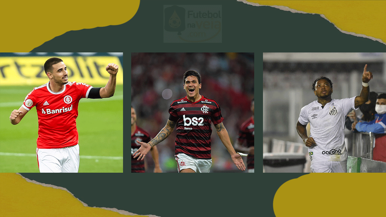 Os três melhores atacantes do primeiro turno do Campeonato Brasileiro