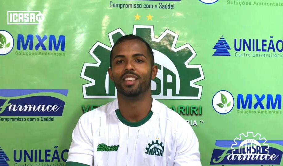 Leylon renova o contrato com o Icasa. (Foto destaque: Reprodução/ Icasa)
