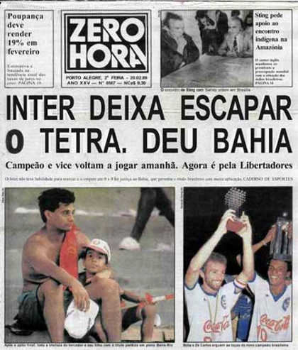 Brasileir&atilde;o de 1988: relembre o t&iacute;tulo do Bahia