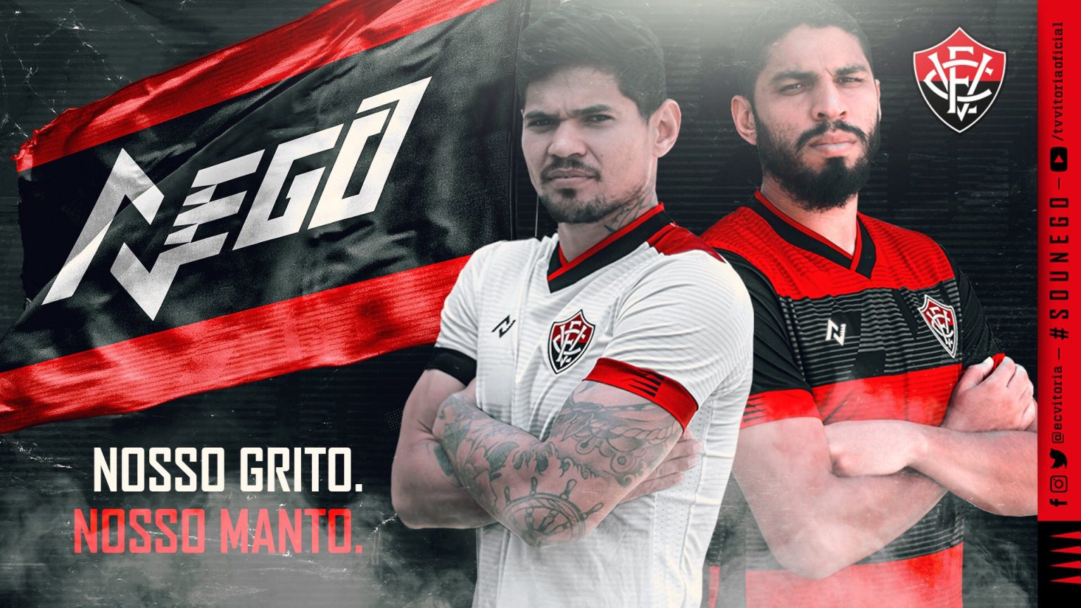 Vit&oacute;ria apresenta uniformes para a temporada 2021