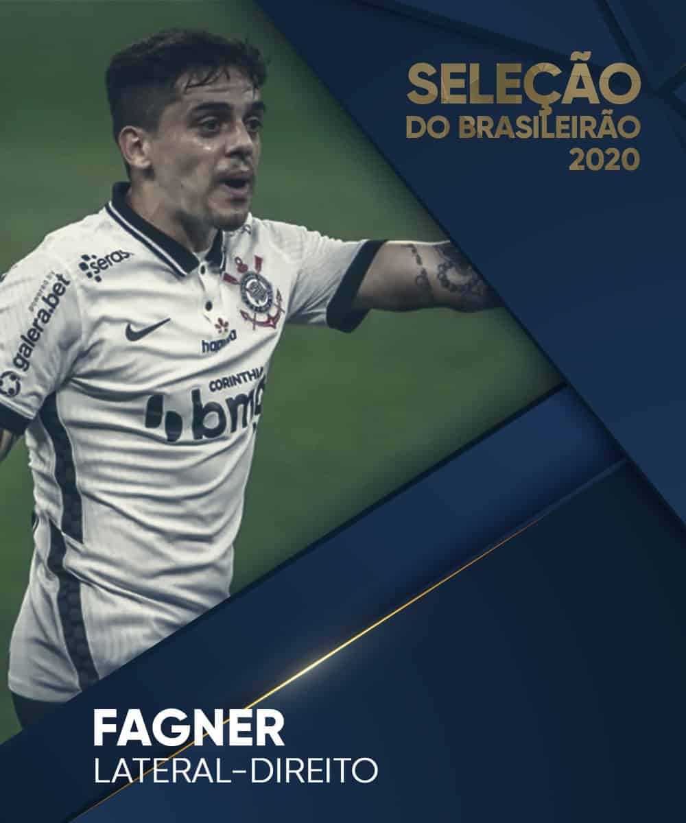 Fagner recebe pr&ecirc;mio de melhor lateral-direito do Campeonato Brasileiro