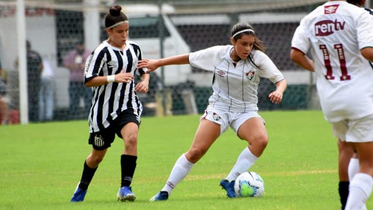 Santos empata com Fluminense em jogo de ida pela semifinal do Brasileir&atilde;o Feminino sub-18