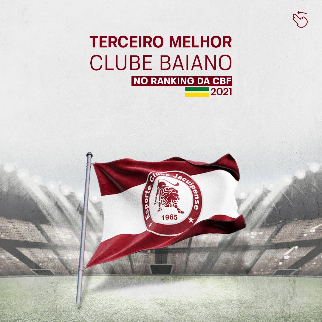 Disparou! Jacuipense assume posto de terceiro melhor clube baiano em ranking da CBF