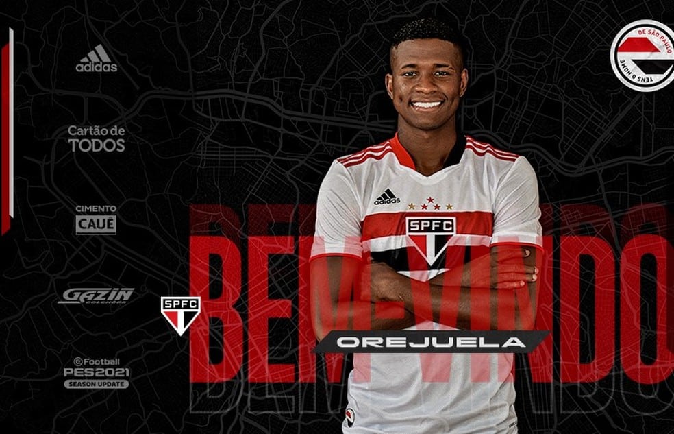 S&atilde;o Paulo anuncia contrata&ccedil;&atilde;o de Orejuela