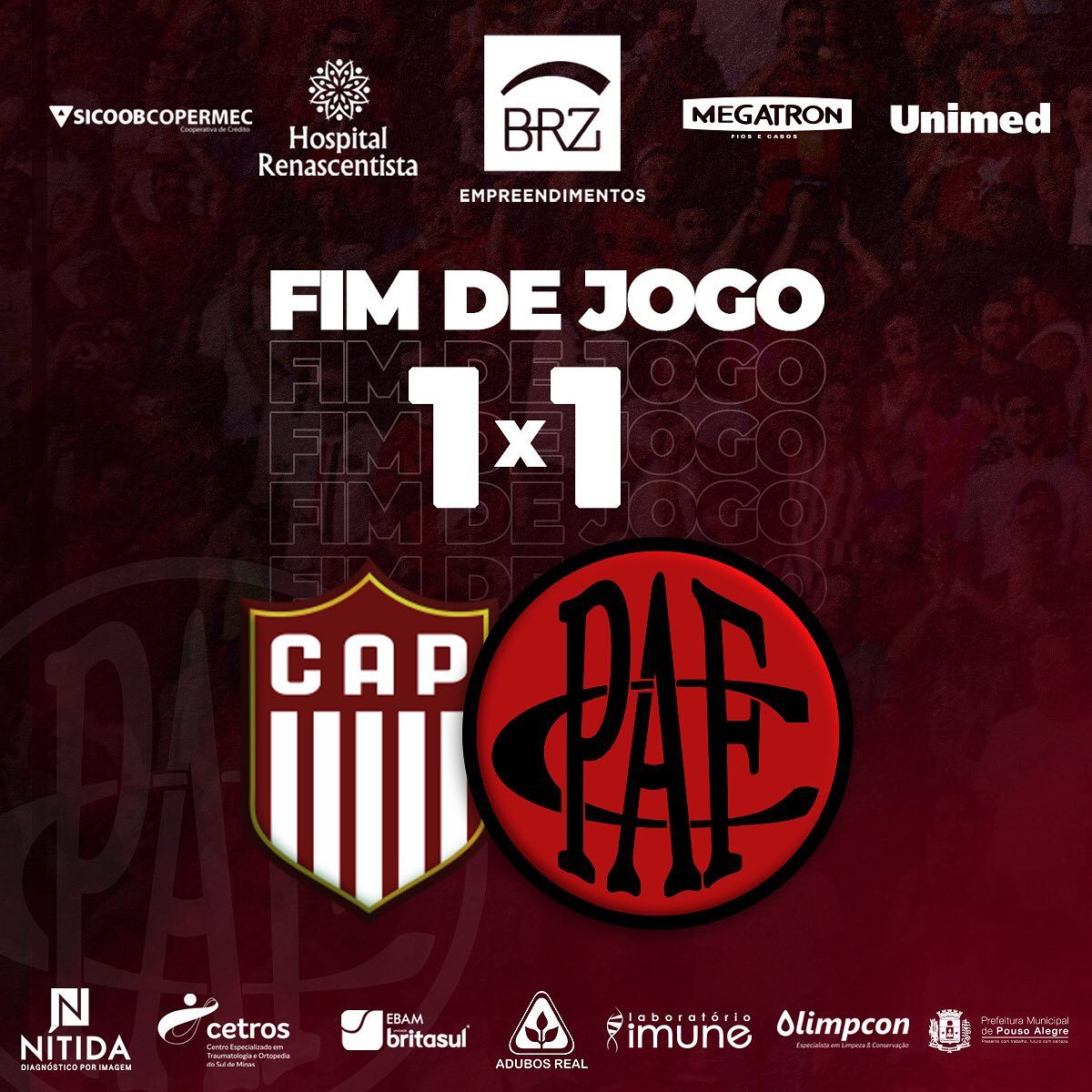 Patrocinense x Pouso Alegre como aconteceu &ndash; resultado, destaques e rea&ccedil;&atilde;o