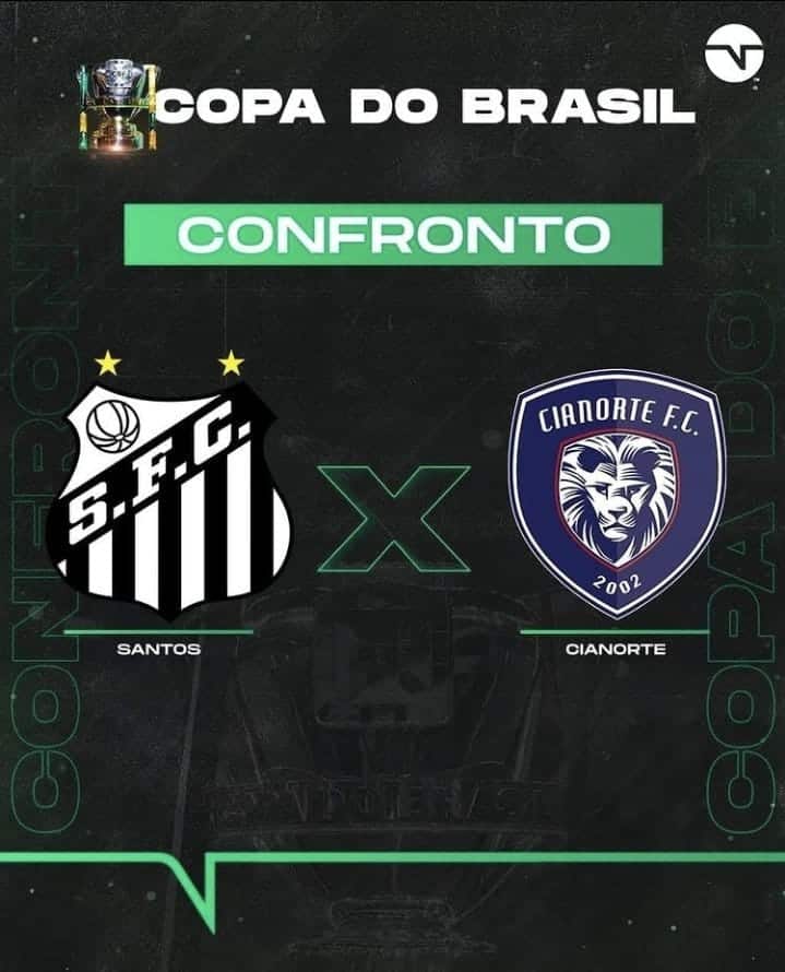 Santos x Cianorte pela Copa do Brasil tem datas e hor&aacute;rios confirmados