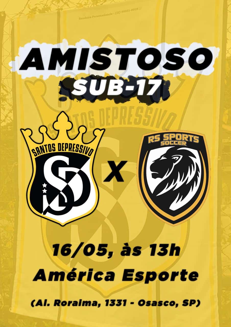 Santos Depressivo FC far&aacute; 1&ordm; amistoso contra RS Sports