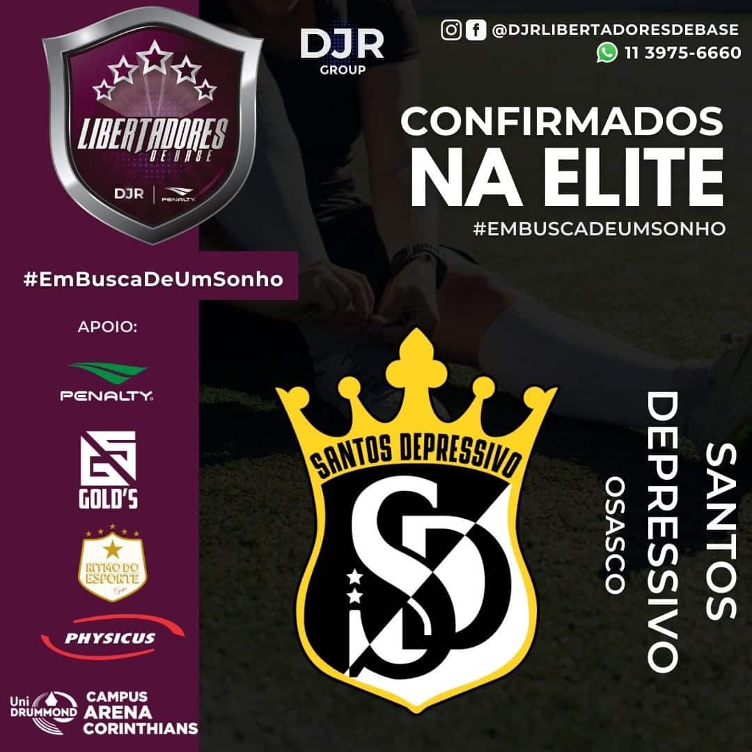 Santos Depressivo FC vai disputar a DJR Libertadores de Base
