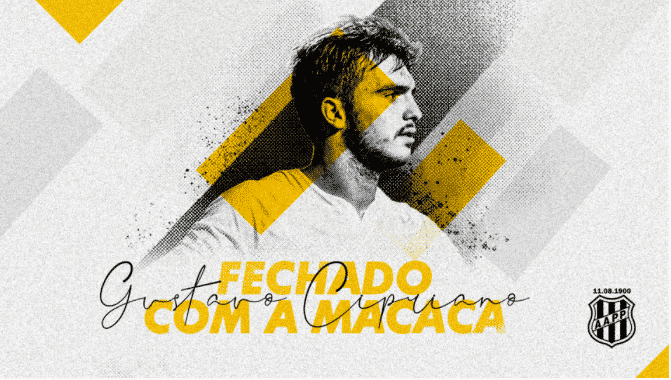 Gustavo Cipriano &eacute; o novo refor&ccedil;o da Ponte Preta e chega ao Majestoso para exames