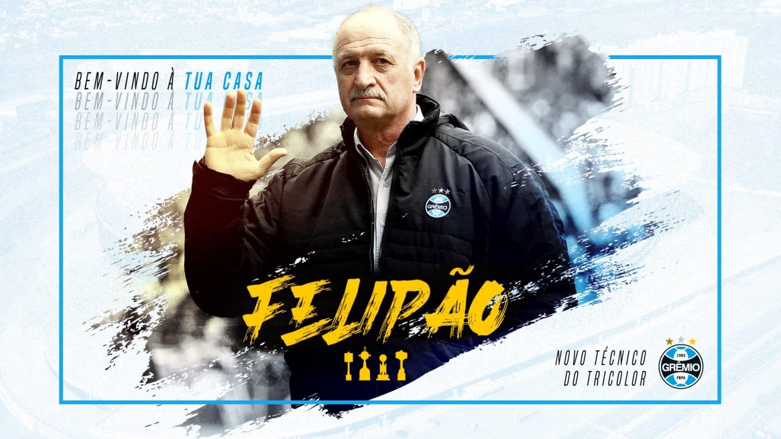 Felip&atilde;o &eacute; anunciado como novo t&eacute;cnico do Gr&ecirc;mio