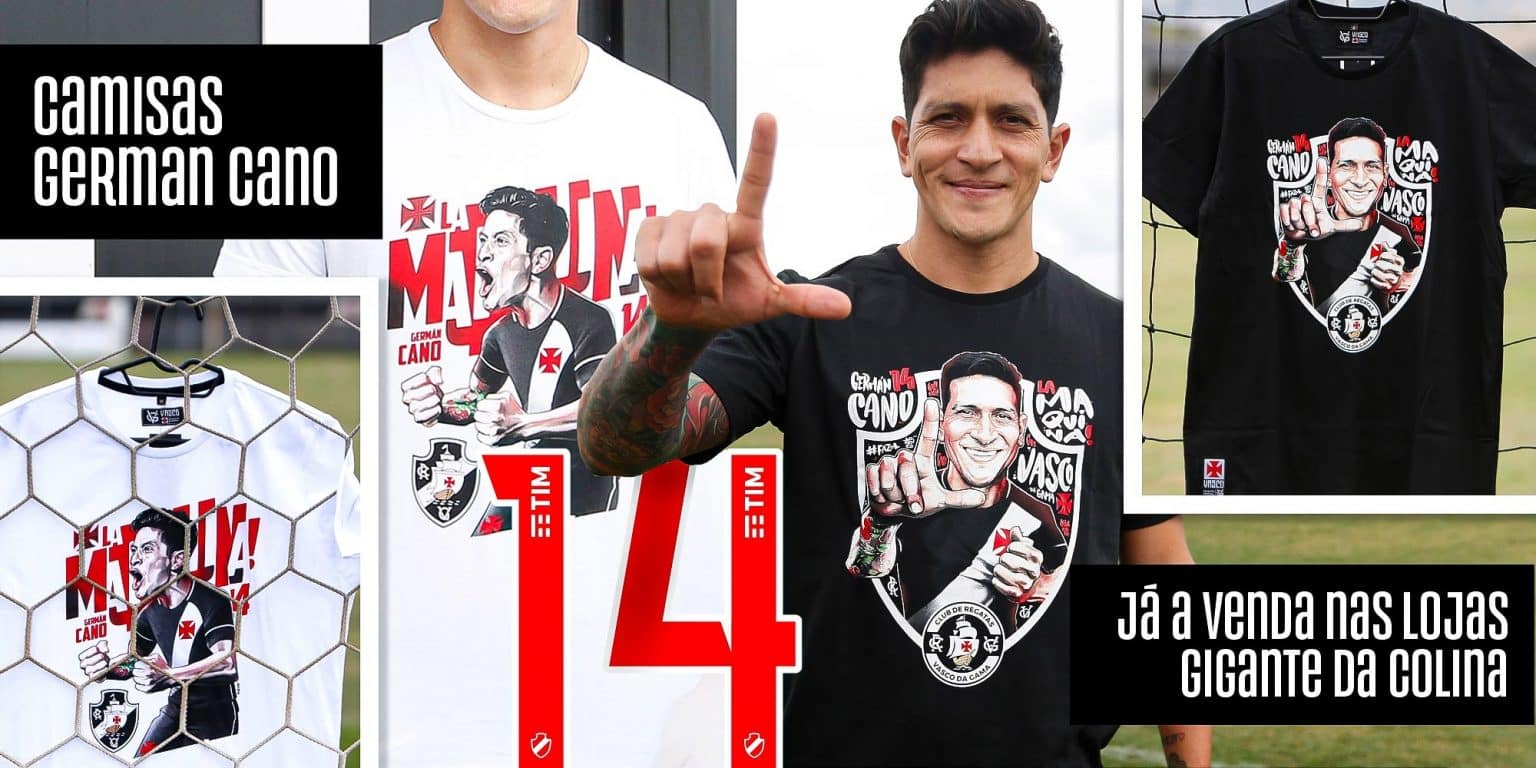 Vasco lan&ccedil;a camisas em homenagem a Germ&aacute;n Cano