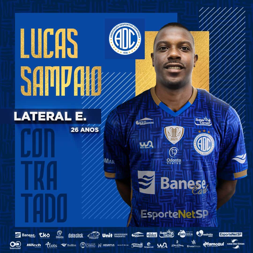 Confian&ccedil;a anuncia chegada de Lucas Sampaio
