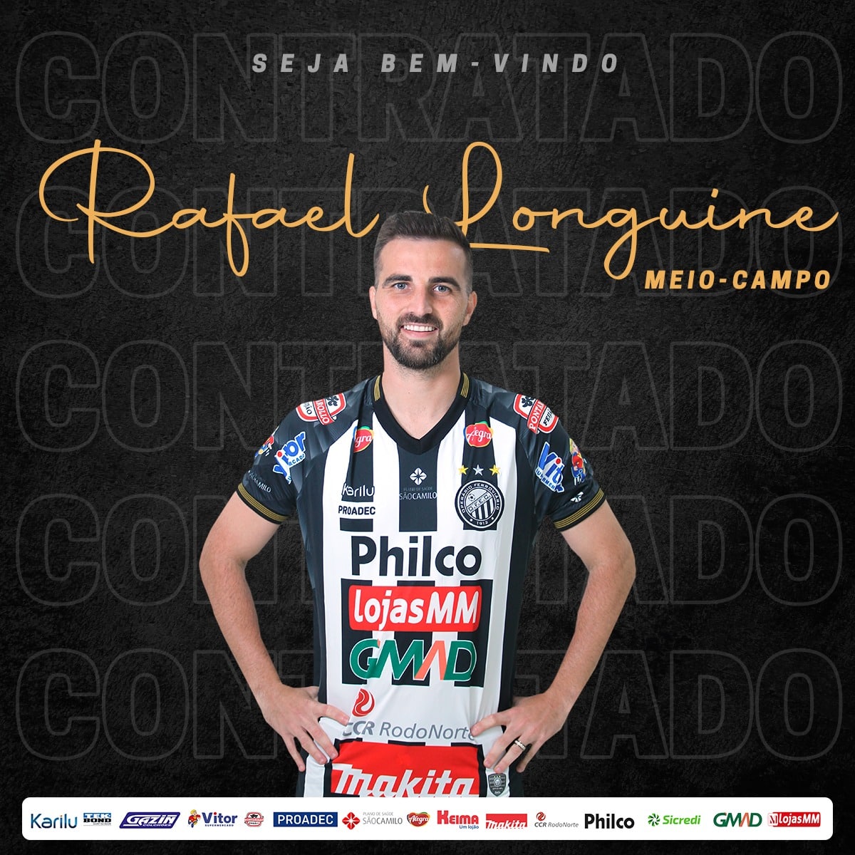 Rafael Longuine é o mais novo reforço para do Operário-PR