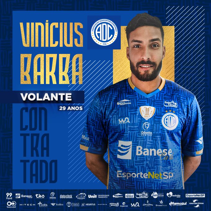 Confian&ccedil;a anuncia a contrata&ccedil;&atilde;o de Vin&iacute;cius Barba
