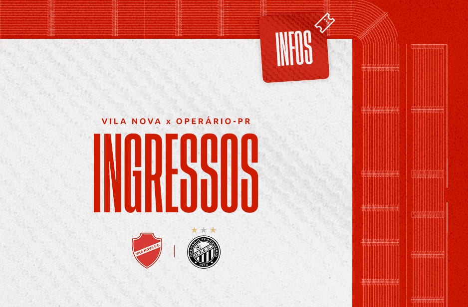 Vila Nova inicia venda de ingressos para duelo contra Operário; confira detalhes