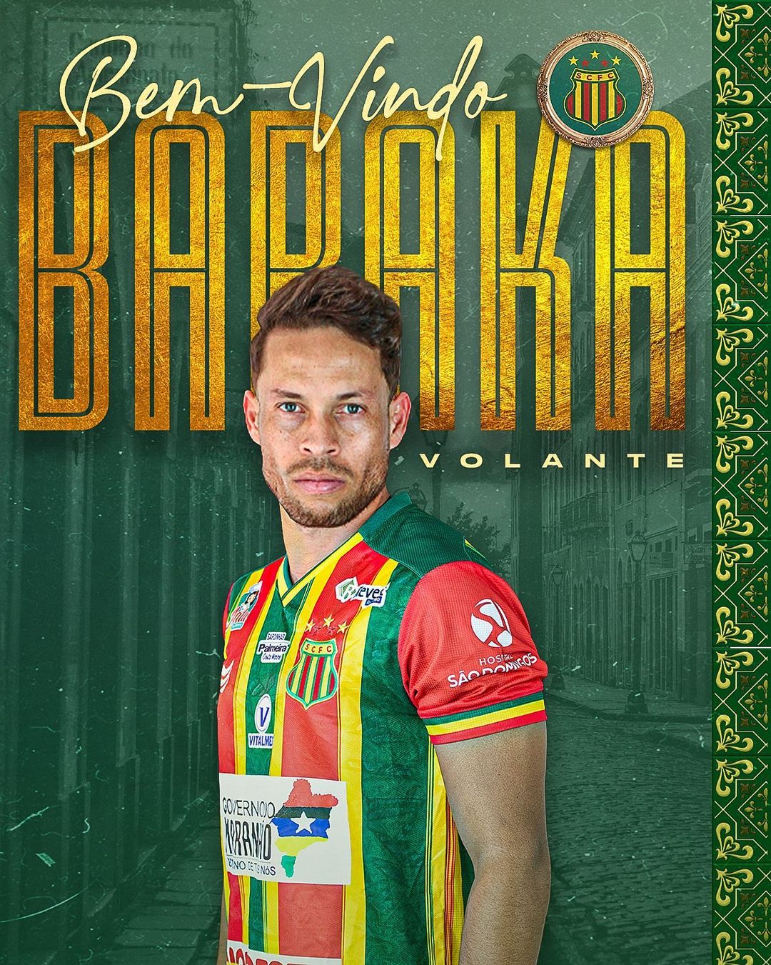 Baraka chega ao Sampaio na véspera de mais um importante jogo