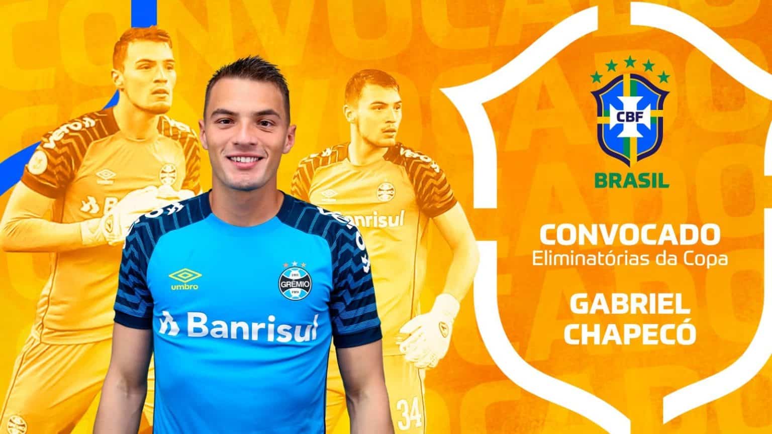 Chapec&oacute;, do Gr&ecirc;mio, &eacute; convocado para Sele&ccedil;&atilde;o