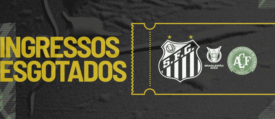 Torcida do Santos esgota ingressos contra Chapecoense