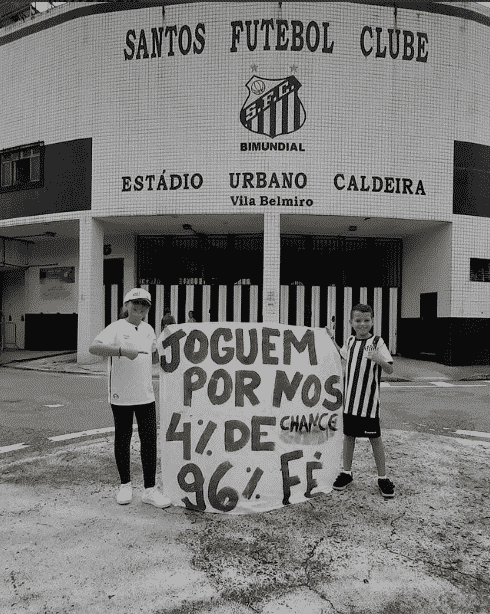 Santos convida Bruninho para assistir ao jogo contra o Red Bull Bragantino
