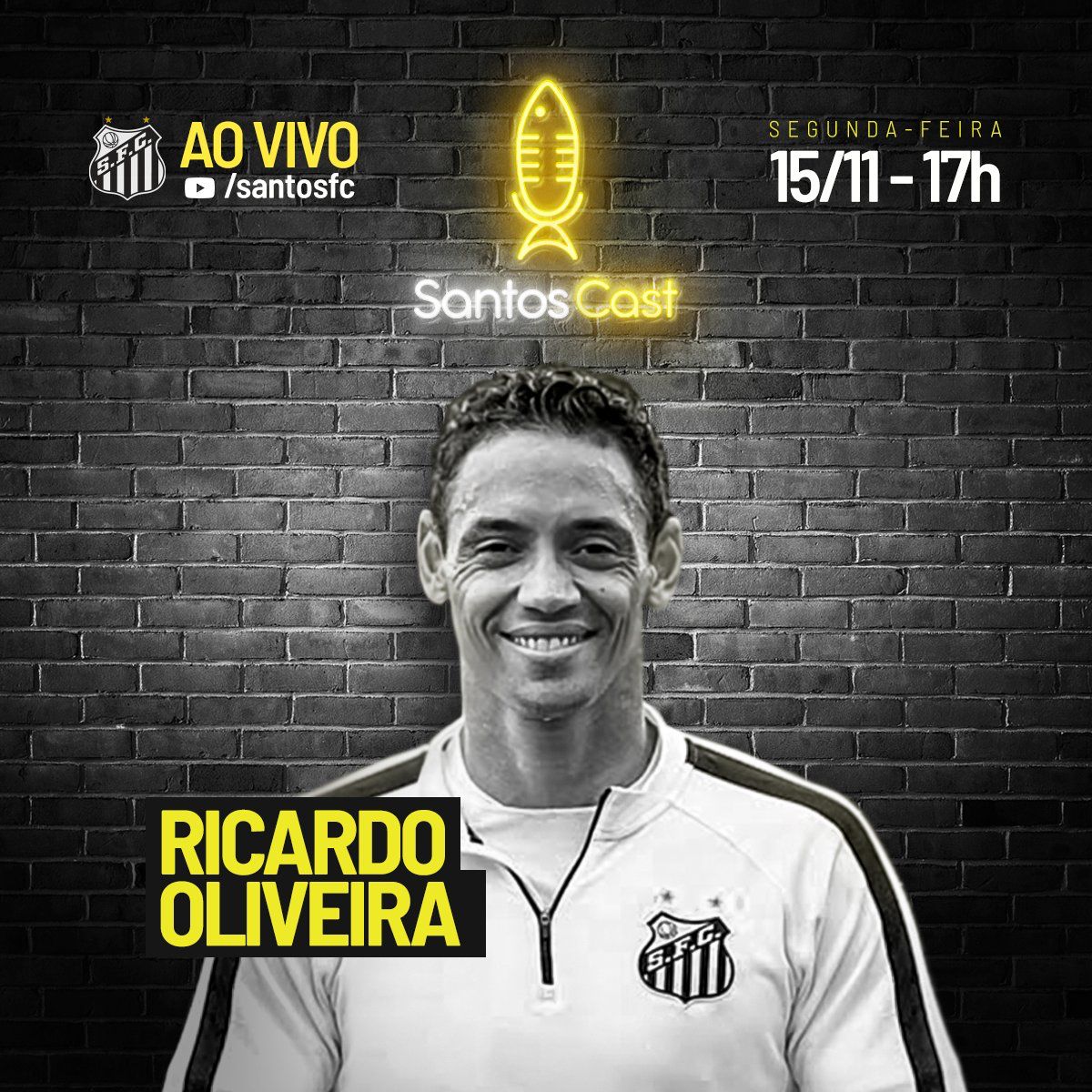 Ricardo Oliveira será o entrevistado do 2º episódio do Santoscast