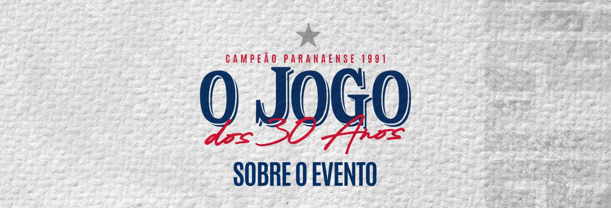 Paraná Clube: o jogo dos 30 anos