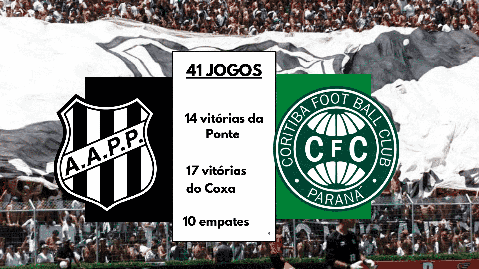 Hist&oacute;rico do confronto entre Ponte Preta x Coritiba