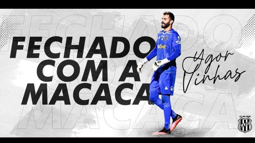 Ygor Vinhas renova contrato para defender as cores da Ponte Preta em 2022