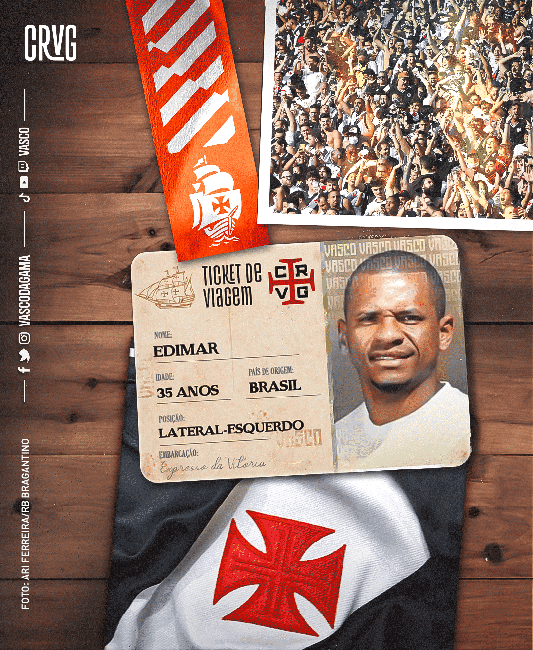 Pacot&atilde;o de refor&ccedil;os: Edimar &eacute; o quarto contratado do Vasco