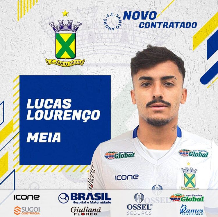 Lucas Louren&ccedil;o &eacute; emprestado ao Santo Andr&eacute;