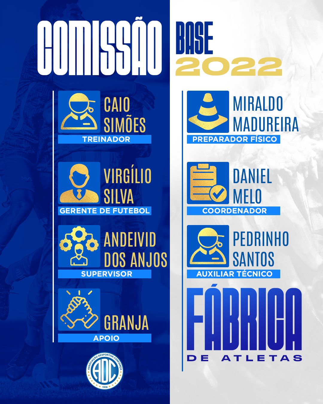 Confian&ccedil;a anuncia mudan&ccedil;as na comiss&atilde;o t&eacute;cnica do sub-20