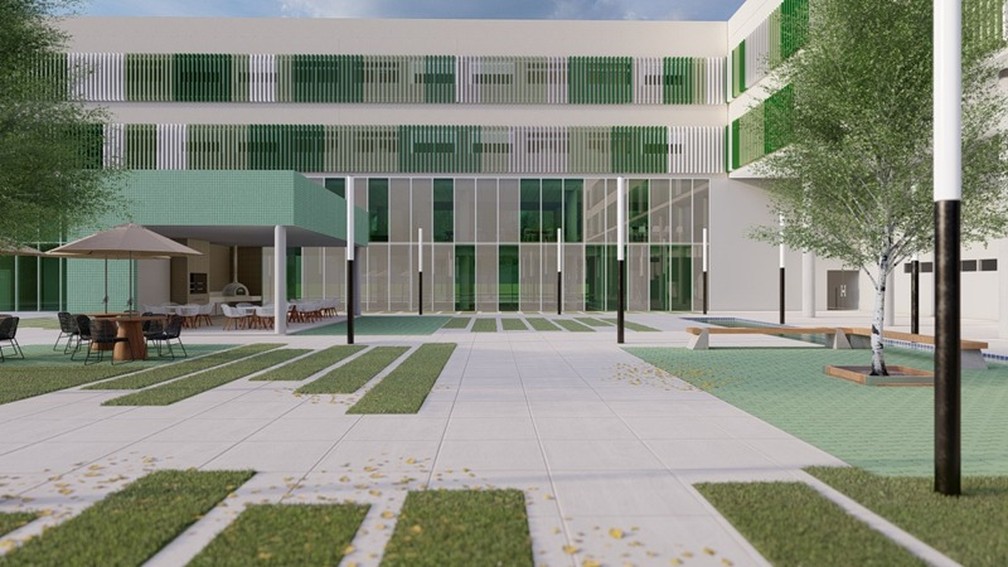 Projeto do novo CT da base. Divulga&ccedil;&atilde;o: Palmeiras