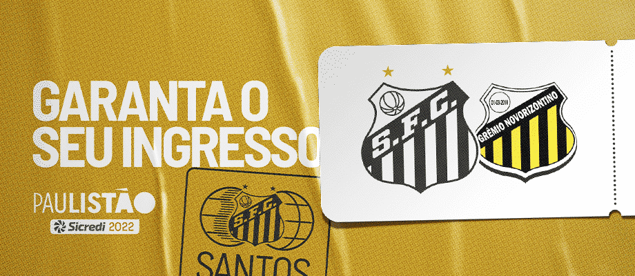 Santos x Novorizontino, informações sobre a venda de ingressos