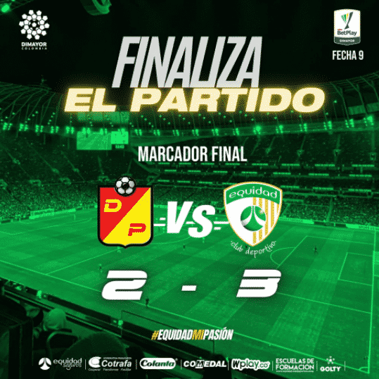 Deportivo Pereira x La Equidad como aconteceu &ndash; Resultado, destaques e rea&ccedil;&atilde;o