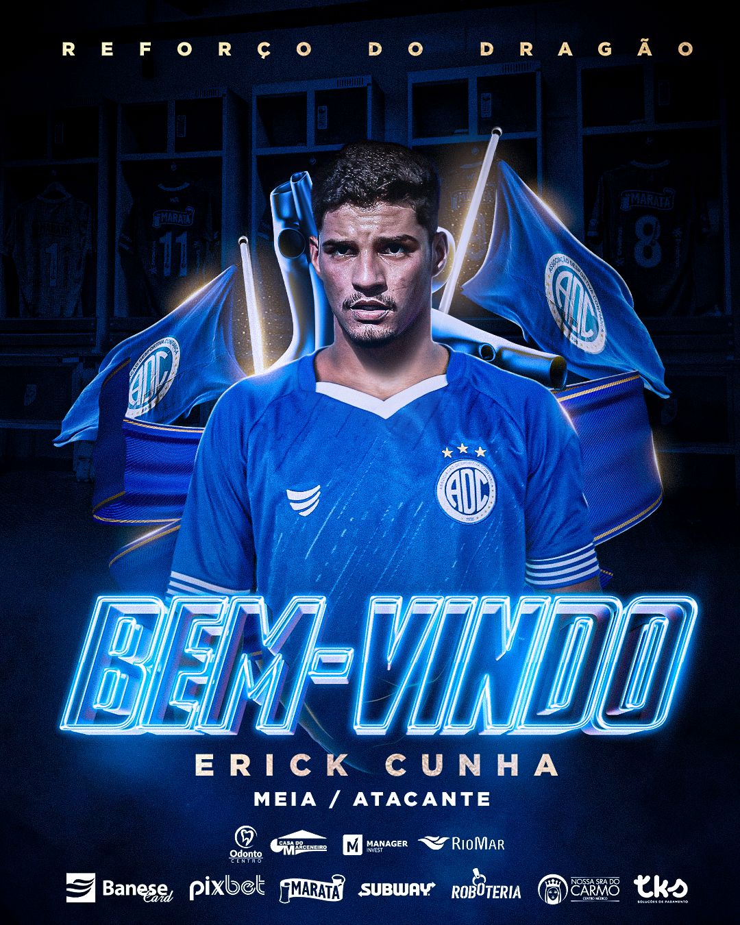 Erick Cunha &eacute; apresentado e fala sobre oportunidade de vestir a camisa do Confian&ccedil;a