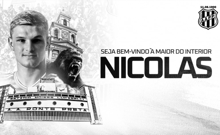 Atacante Nicolas chega à Ponte Preta para disputa da Série B