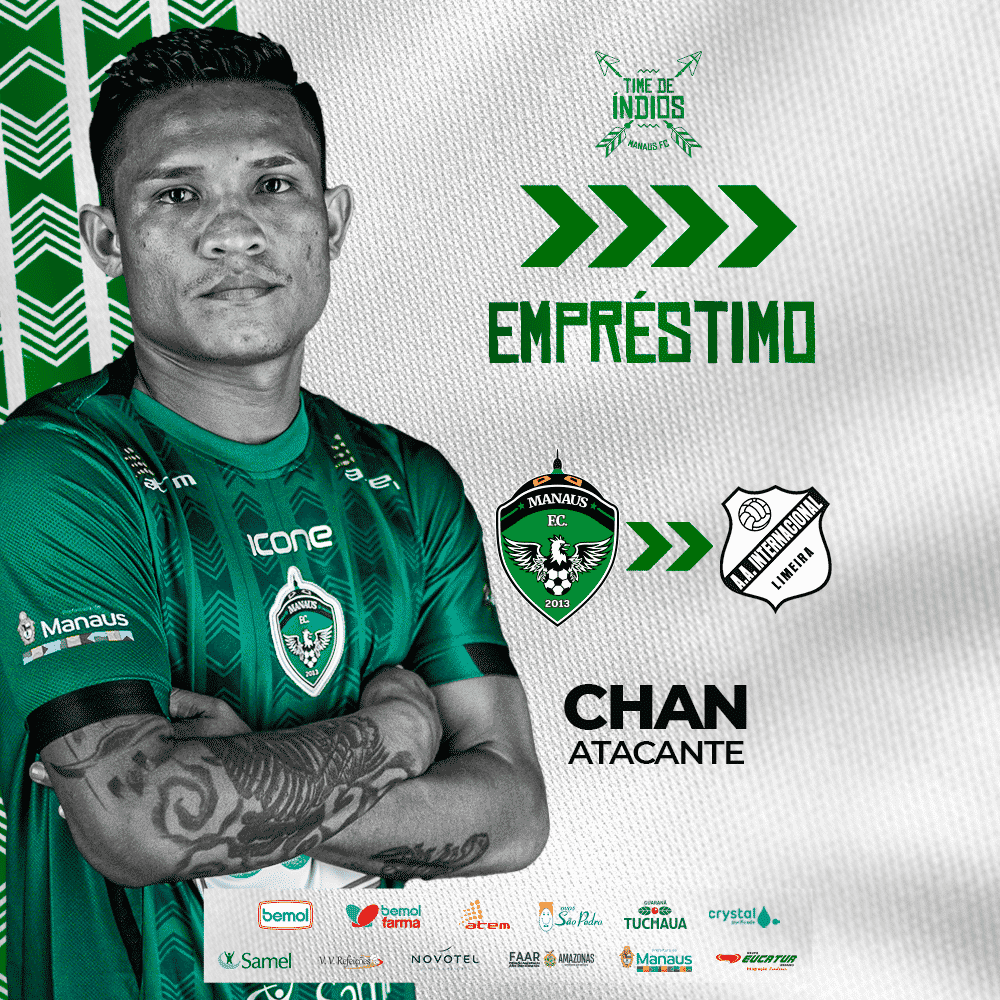 Manaus FC confirma empr&eacute;stimo de atacante Chan para a Inter de Limeira