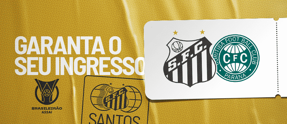 Santos x Coritiba, informa&ccedil;&atilde;o sobre a venda de ingressos