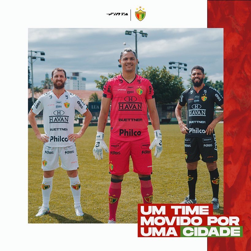 Brusque lan&ccedil;a novas camisas; modelos j&aacute; est&atilde;o &agrave; venda