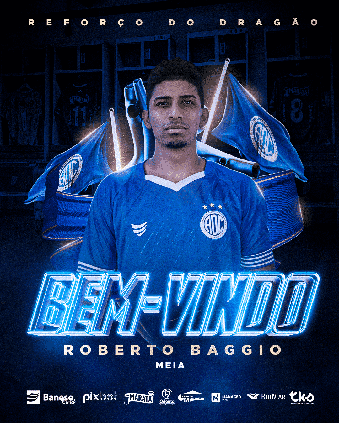 Confian&ccedil;a anuncia chegada do meia Roberto Baggio